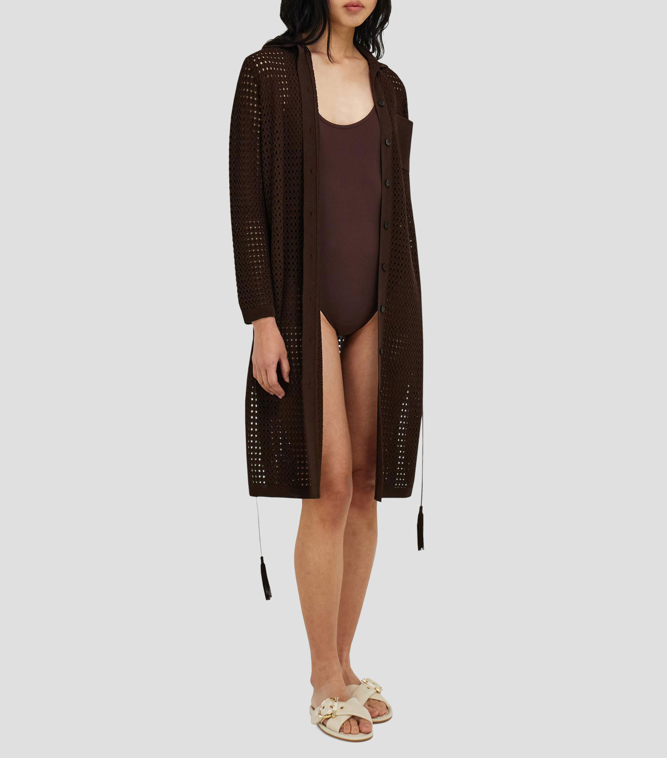 Vestido camisero de punto Mujer
